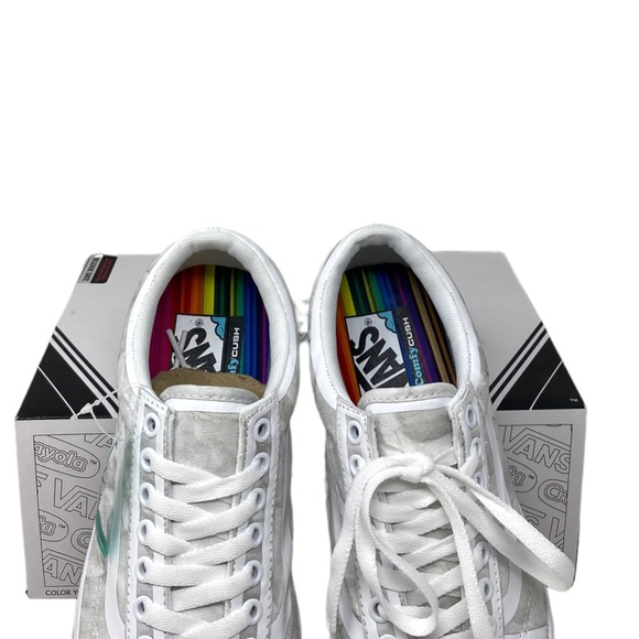 💖MEGA SALE💖VANS Old Skool ComfyCush Crayola White Women   Canvas  VN0A5DYCB1S - Picture 4 of 11